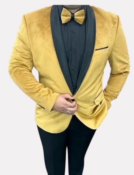 Mustard Tuxedos - Wedding Tuxedo - Prom 2025 Suit