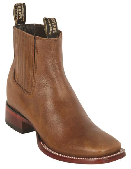 Light Brown Short Cowboy Boots