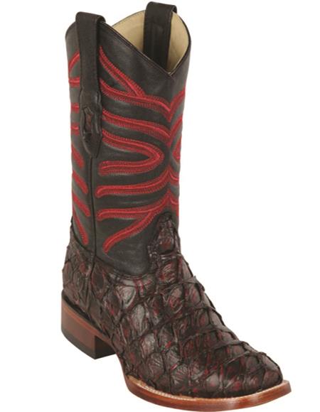 Black Cherry Pirarucu Boots