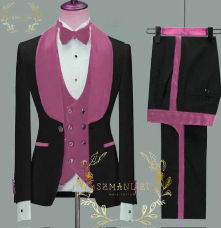 Besom Pockets Tuxedo Rose Gold