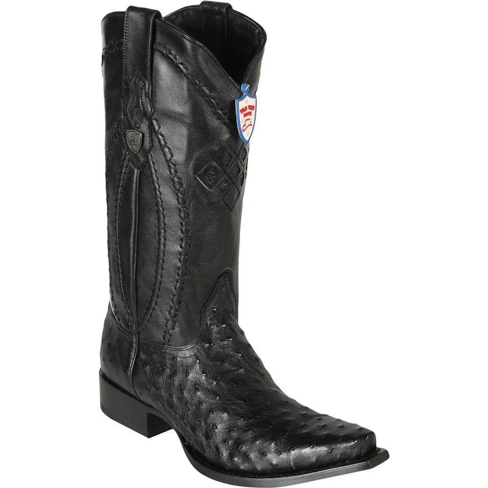 Wild West Botas de Avestruz Horma 3X Aladino