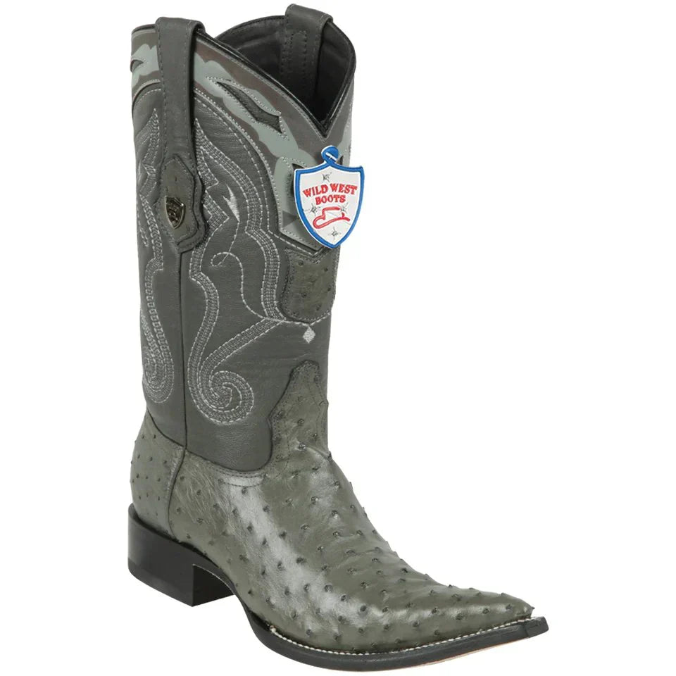 Wild West Botas de Avestruz Horma 3X Aladino