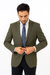 Men’s Classic Olive 2 Button Blazer Suit Jacket