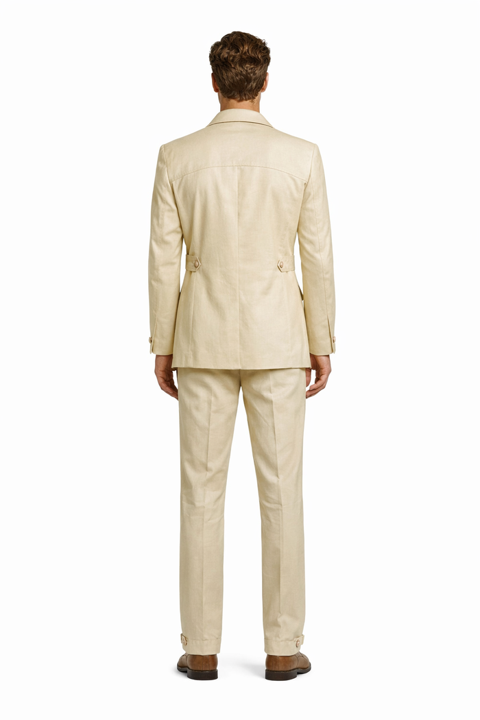 Rossiman Imperial Cream Safari 2-Piece Command Suit