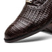 Marco Di Milano John Woven Caiman Crocodile Oxfords Brown