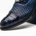 Marco Di Milano John Woven Caiman Crocodile Oxfords Navy