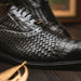 Marco_Di_Milano John Black: Luxury Leather Oxford Shoes
