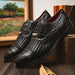 Marco_Di_Milano John Black: Luxury Leather Oxford Shoes