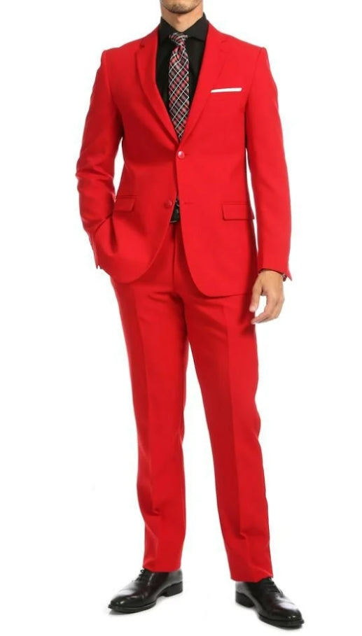 SMB Couture Men's 2 Piece Executive Suit Classic Style
