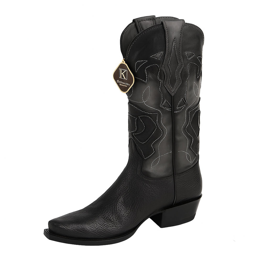 King Exotic Men's Shark Snip Toe Western Boots