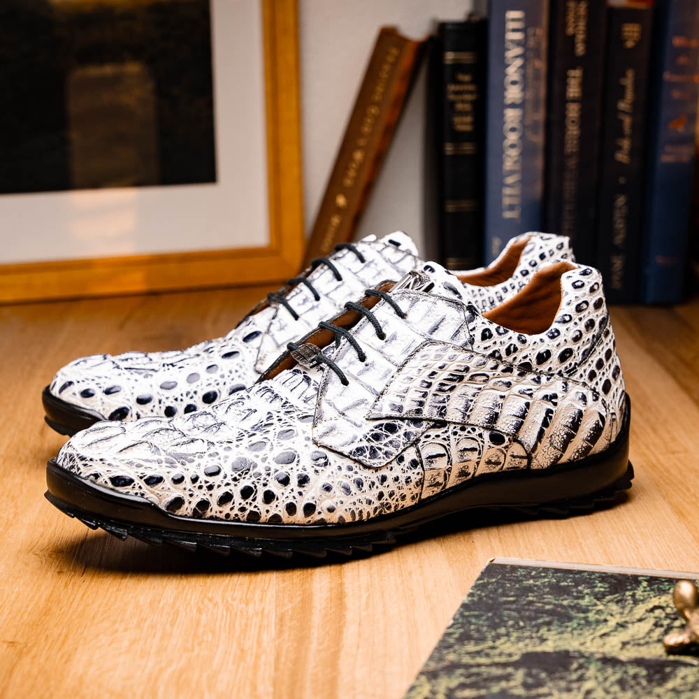 Marco_Di_Milano Kratos Newspaper Luxury Leather Shoe