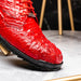 Marco_Di_Milano Kratos Red Luxury Leather Loafers