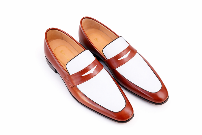 Carrucci Contrast Two Tone Penny Loafer