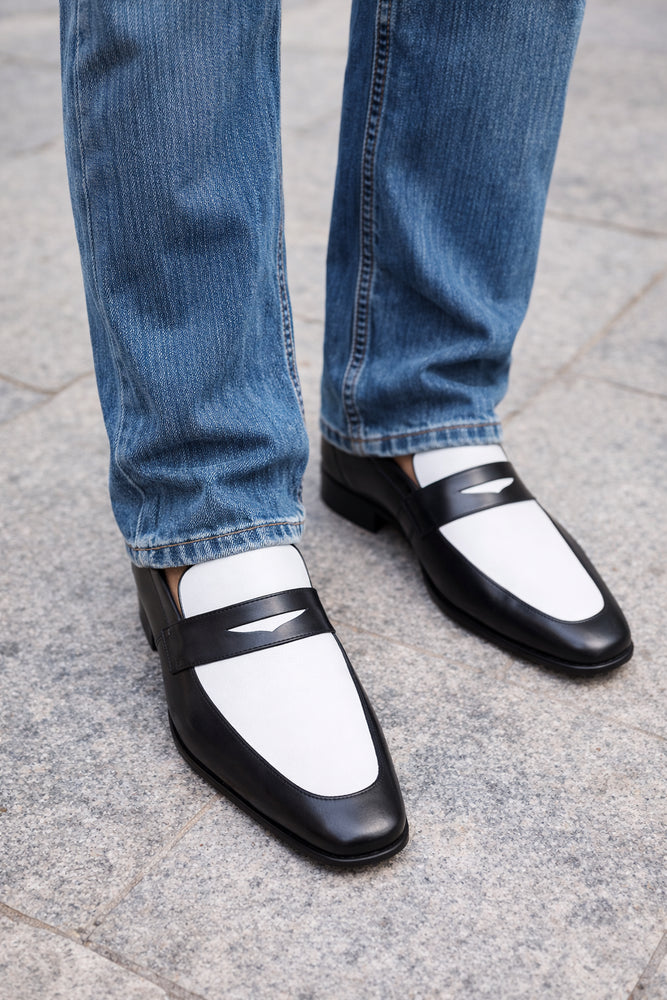 Contrast Two Tone Penny Loafer