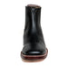 Los Altos Men's Boot Wide Square Toe Deer Black Leather Sole - Deer Black