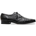 Marco Di Milano Lacio Black Leather Oxford Dress Shoe