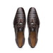 Marco Di Milano Lacio Caiman Crocodile Derby Brown