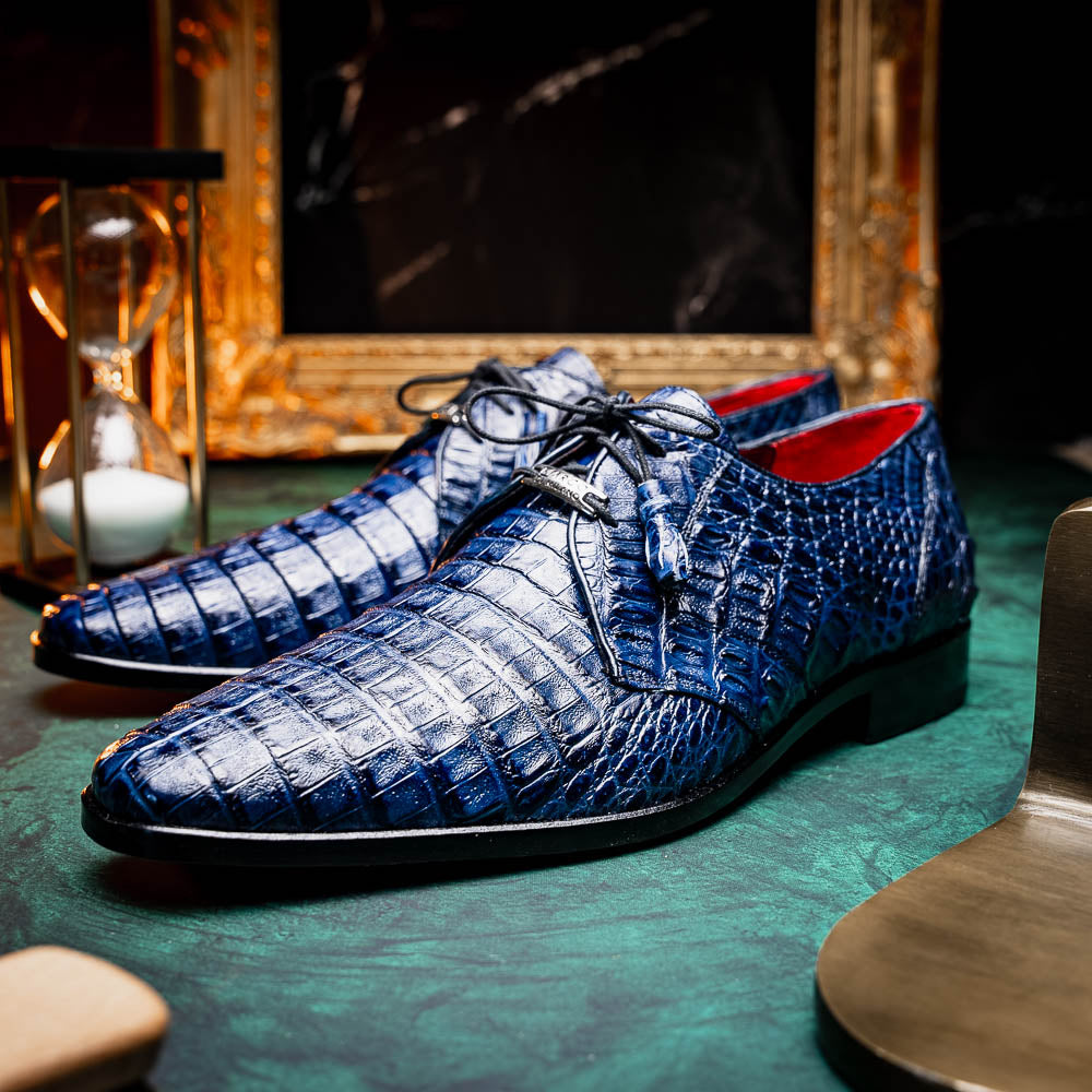 Marco Di Milano Lacio Navy Leather Dress Shoe