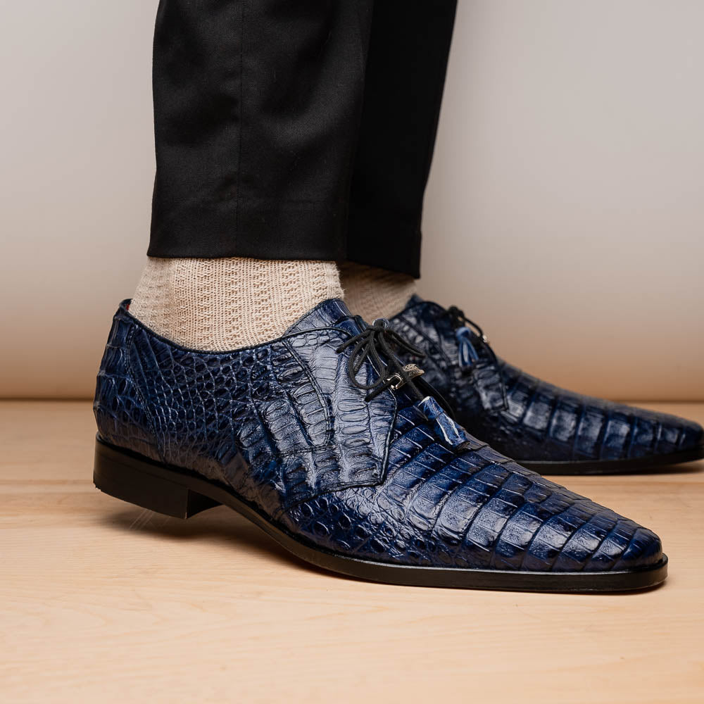 Marco Di Milano Lacio Navy Leather Dress Shoe