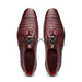 Marco_Di_Milano Lacio Wine Leather Dress Shoe