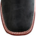 Los Altos Men's Boot Wide Square Toe Nobuck Black Leather Sole - Nobuck Black
