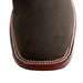 Los Altos Men's Boot Wide Square Toe Nobuck Dark Tabacco (Black) - Nobuck Black