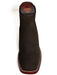 Los Altos Men's Boot Wide Square Toe Nobuck Dark Tabacco (Black) - Nobuck Black