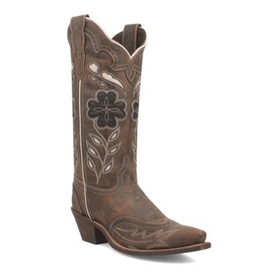 Laredo Women's Zury Snip Toe Leather Boots - Brown 54268 - Dan Post Boots
