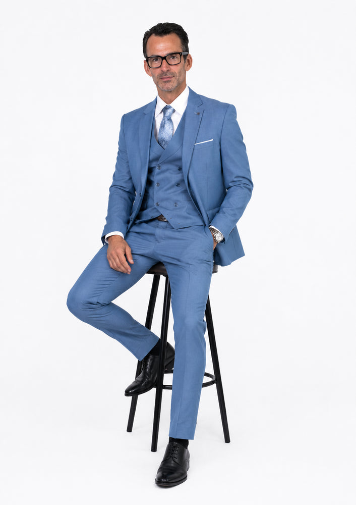Statement Suits Steel Blue