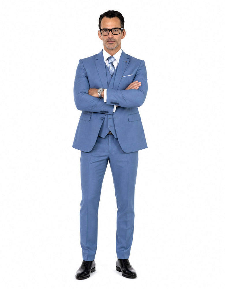 Statement Suits Steel Blue