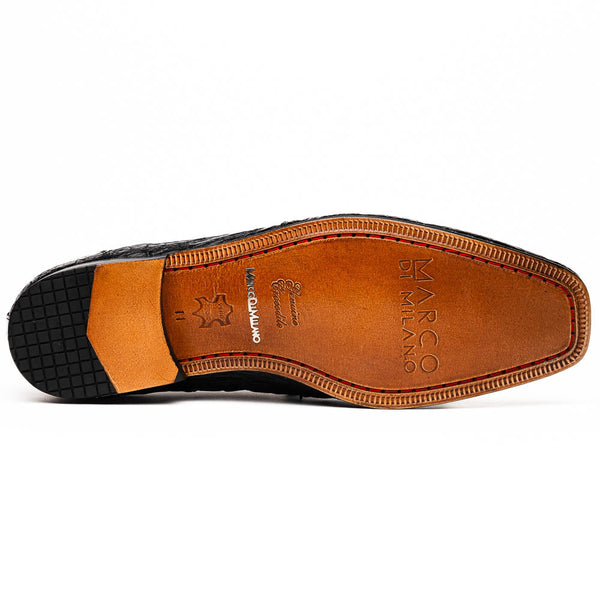 Marco_Di_Milano Leonardo Black Leather Dress Shoe