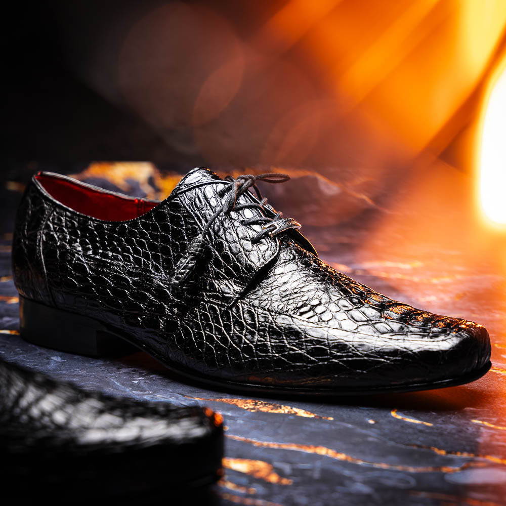 Marco_Di_Milano Leonardo Black Leather Dress Shoe