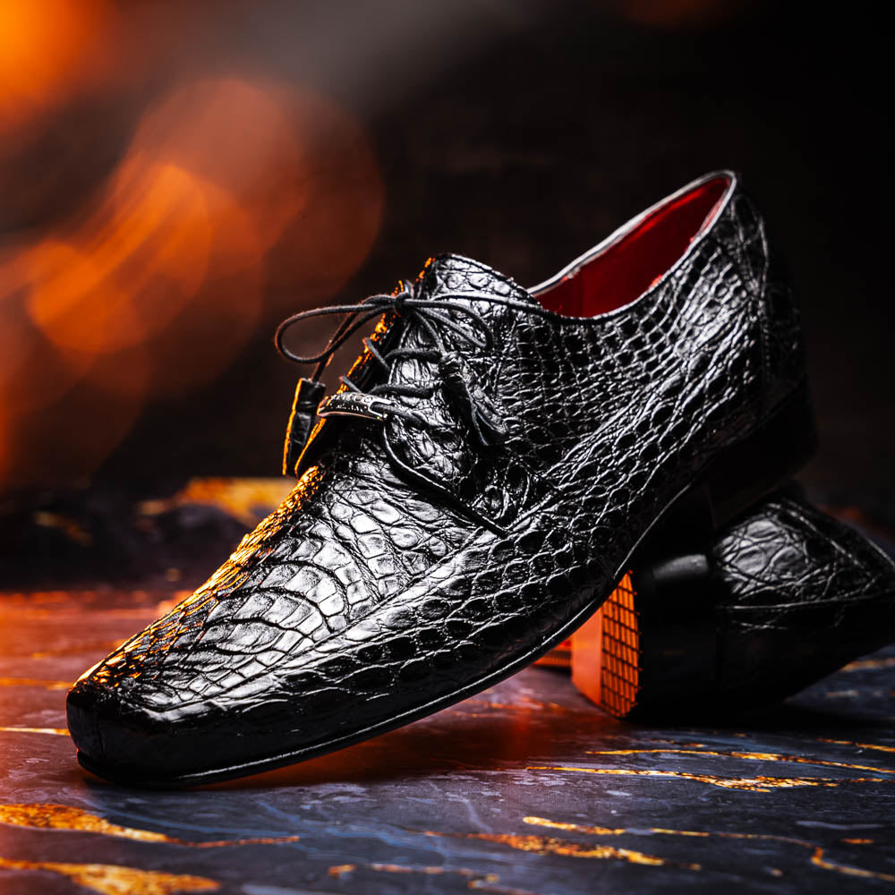 Marco_Di_Milano Leonardo Black Leather Dress Shoe