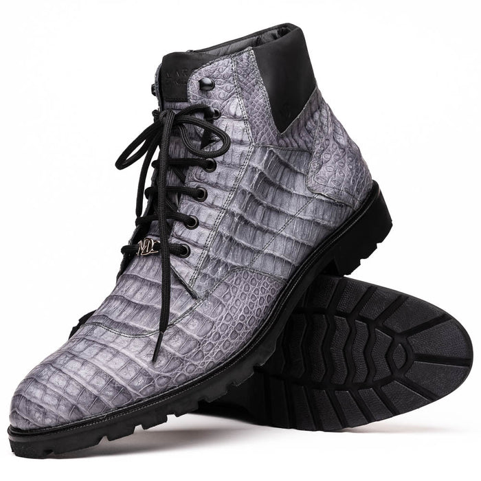 Marco Di Milano Leoni Oil Gray Leather Shoe