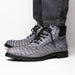 Marco Di Milano Leoni Oil Gray Leather Shoe
