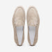 Zelli Livorno Sueded Italian Goatskin Casual Slip-On Loafer in Bone