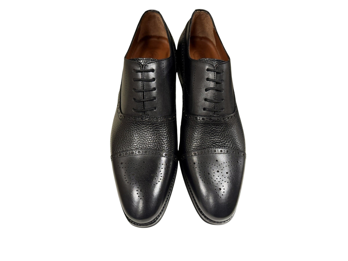 P0005226 -Lord -Cap toe Perforated -Black