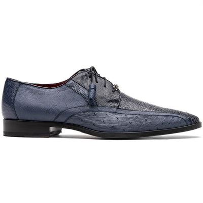 Marco Di Milano Lucca Ostrich & Stingray Navy Shoes