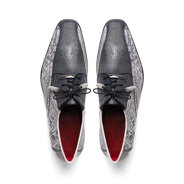 Marco Di Milano Lucca Ostrich & Stingray Shoes Newspaper