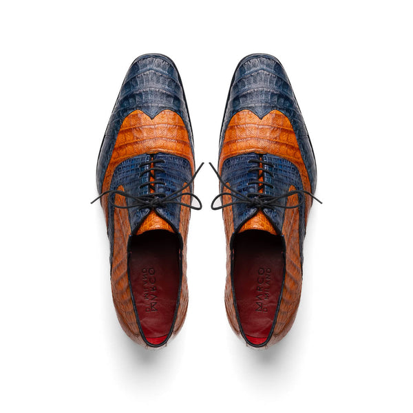 Marco Di Milano Luciano Blue & Brandy Leather Oxford
