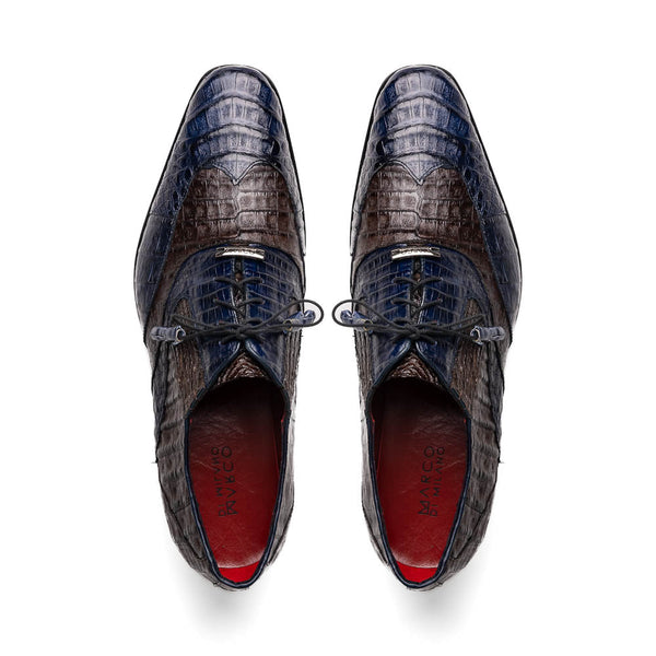 Marco Di Milano Luciano - Navy Brown Leather Loafer
