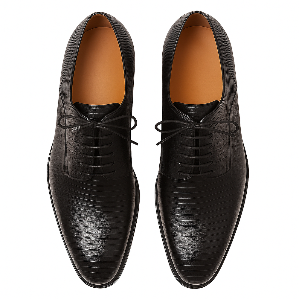 Mens Mezlan Pegaso Lizard Dress Shoe in Black