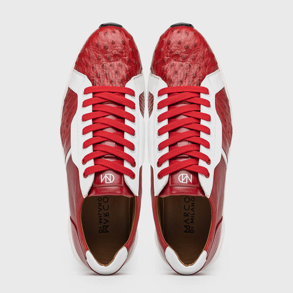 Marco Di Milano Lyon II - Red & White Leather Loafer
