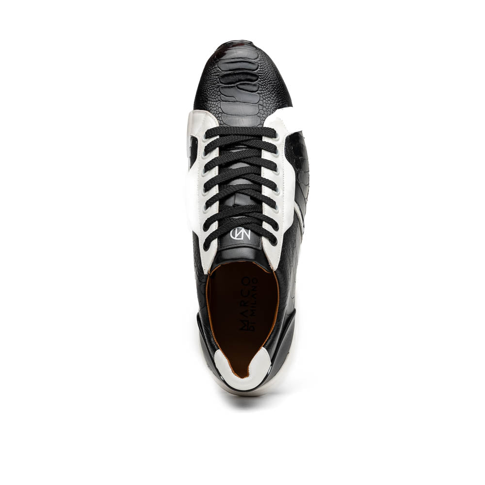 Marco Di Milano Lyon Ostrich Leg & Calfskin Sneakers 