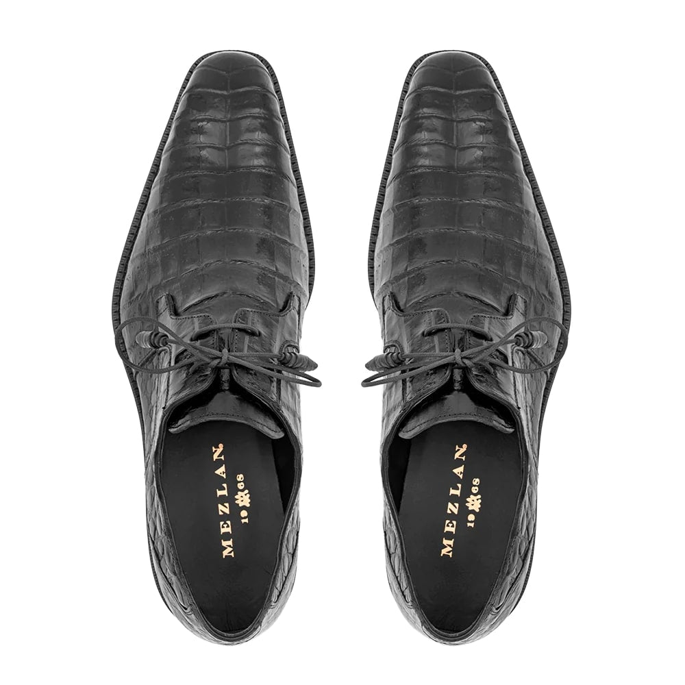 Mezlan Crocodile Derby Shoes - Mezlan Crocodile Derby Dress Shoes - Mezlan Dress Shoe On Sale