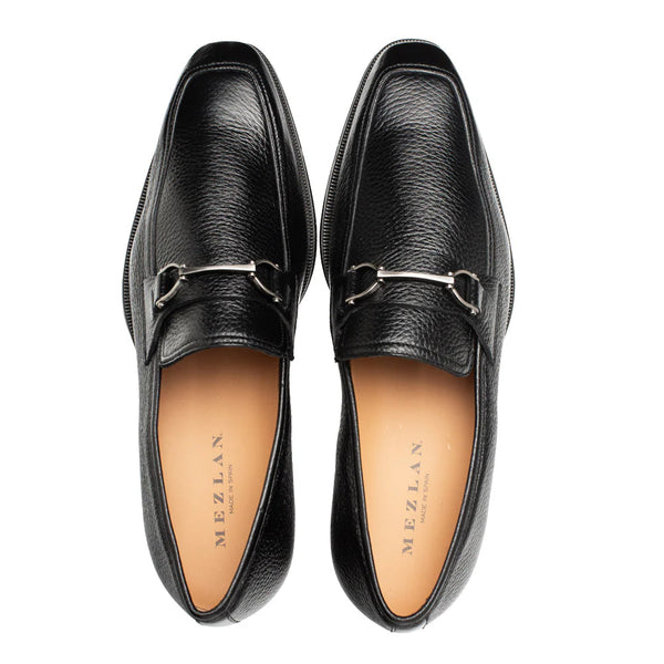Mezlan Deerskin Ornament Loafer Black (E21253)