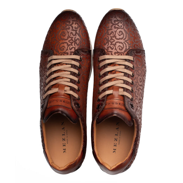 Mezlan Portico Sneakers - Laser-Print Leather - Luxury Style