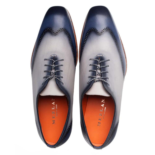 Mezlan Almagro Two-Tone Oxford Navy / Pearl Grey (21592)