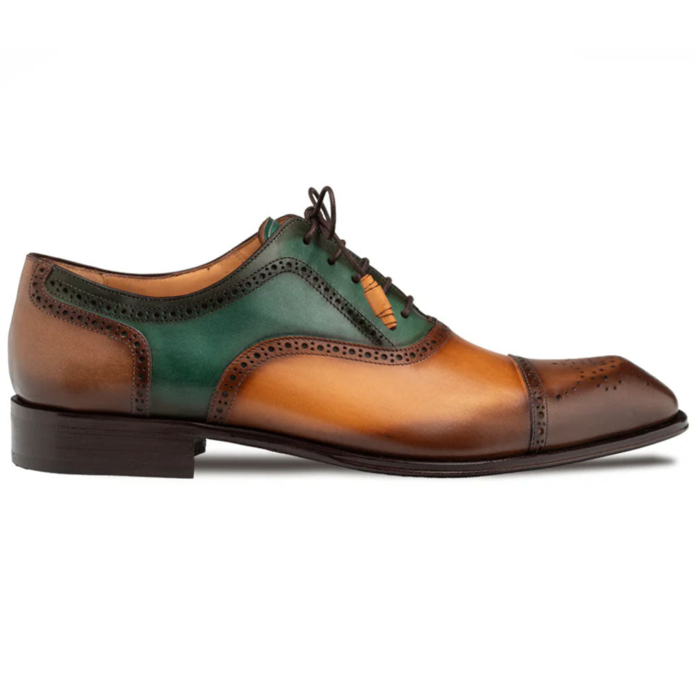 21693 Vc Example Mezlan Galante Tri-Tone Cap Toe Oxford Brown / Multi (21693 ...