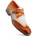 Mezlan Blanes: Luxury Leather Spectator Monk Strap